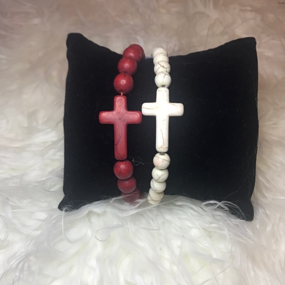 Stone cross bracelets - Picture 3 of 3